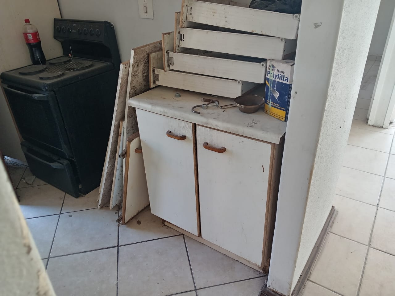 Old kitchen cupboards