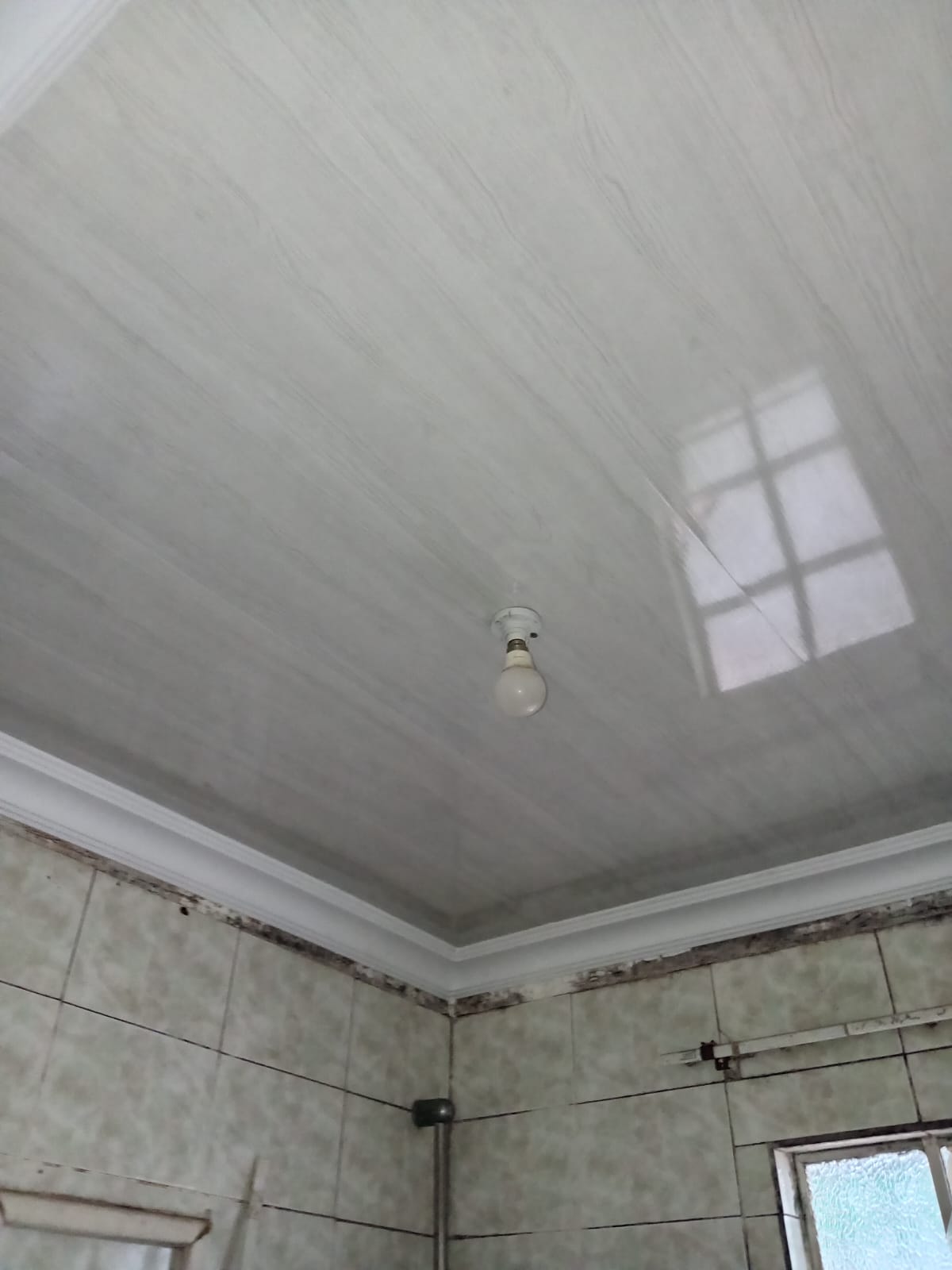 New PVC ceiling after