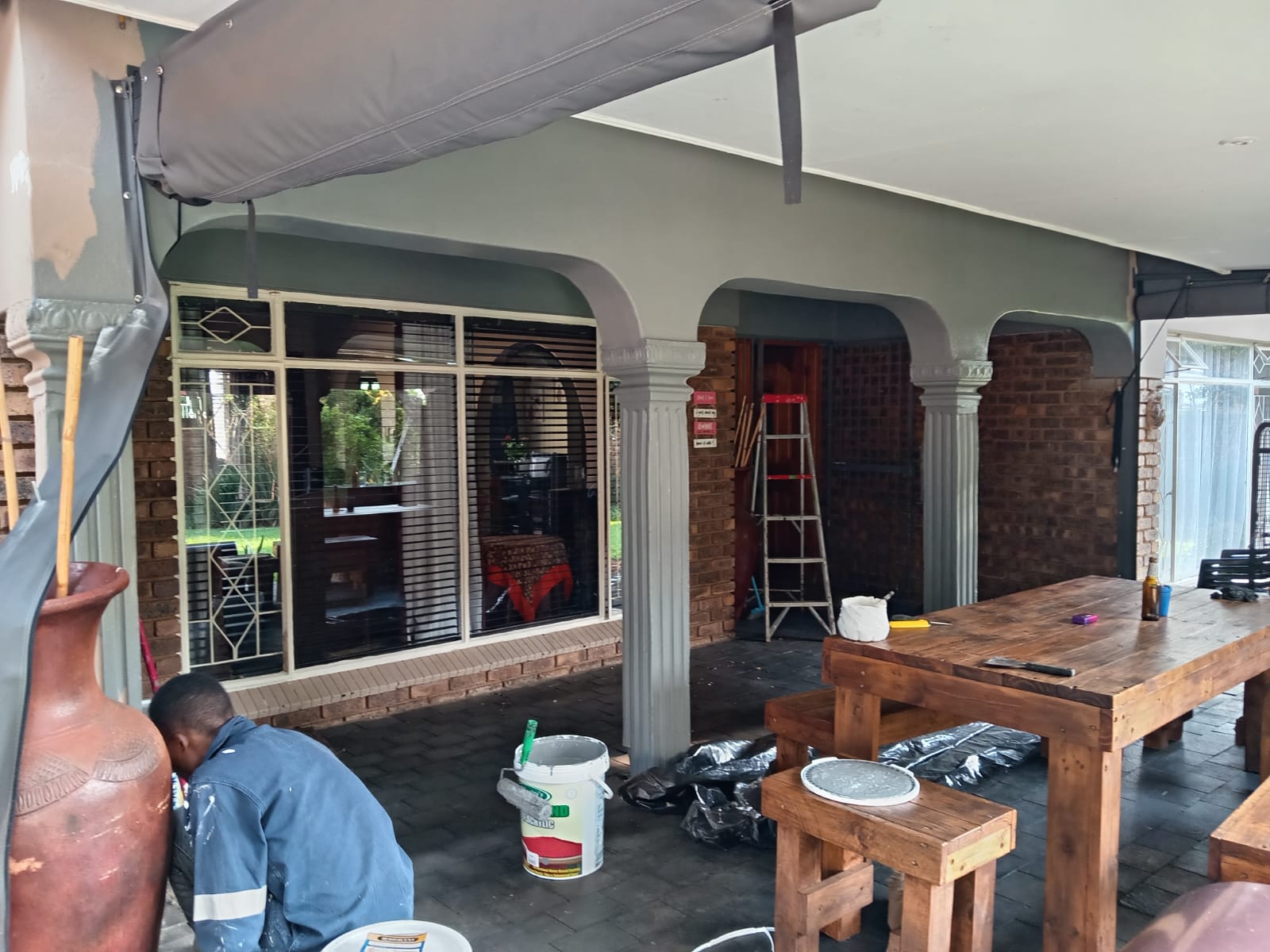 Patio after painting